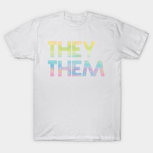 Rainbow Pronouns They/Them T-Shirt